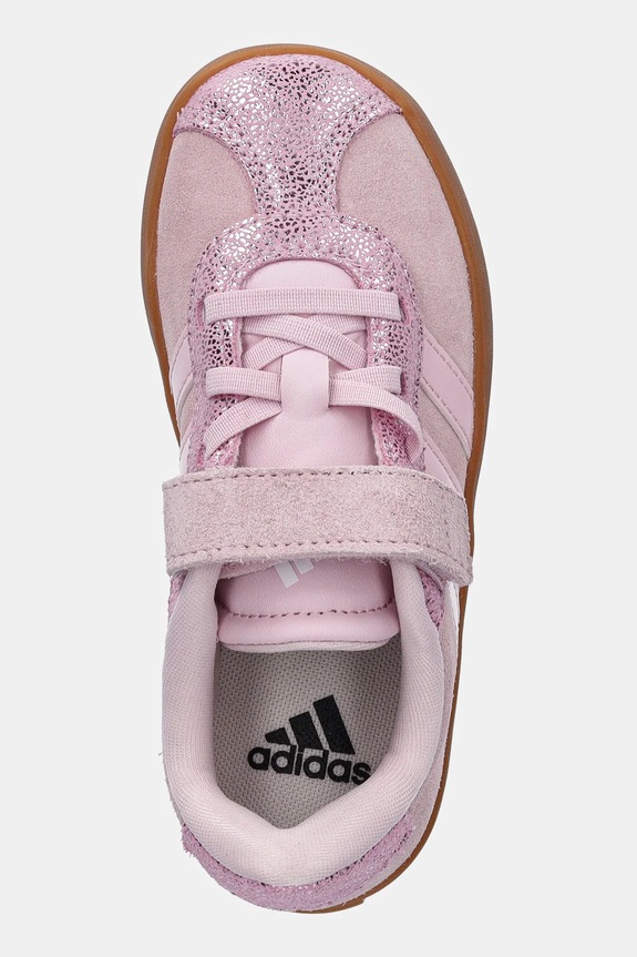 adidas sneakers de piele întoarsă pentru copii VL COURT 3.0 roz JP7835