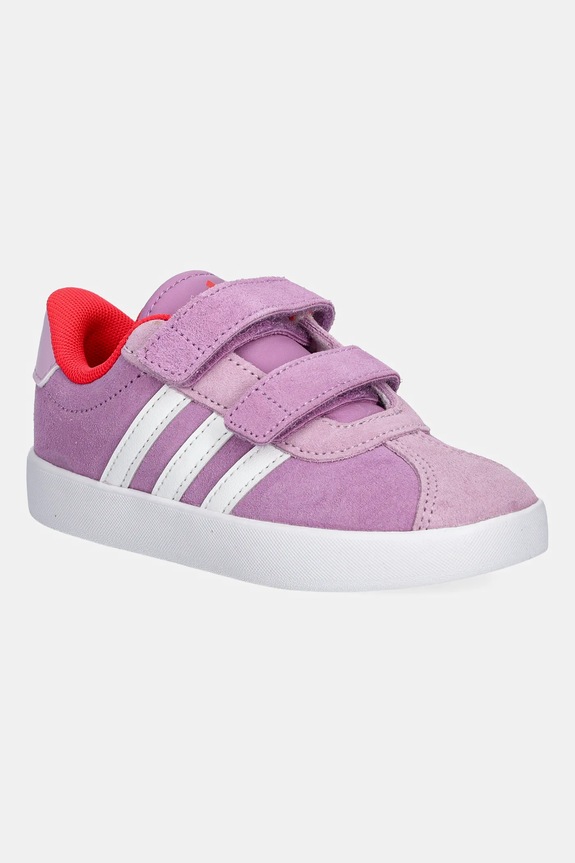 Παιδικά sneakers adidas VL COURT 3.0 δέρμα σαμουά μωβ JP7879