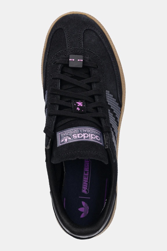 Detské semišové tenisky adidas Originals HANDBALL SPEZIAL čierna JP7995