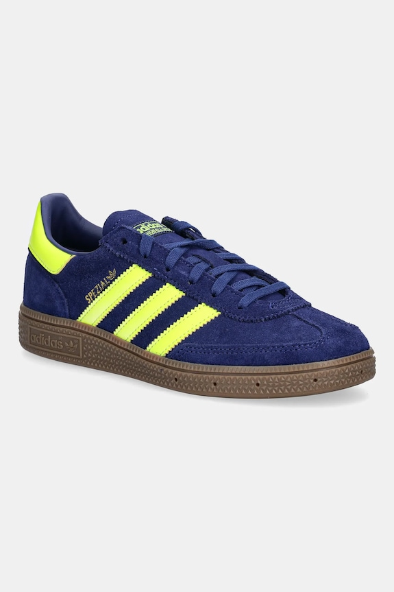 Detské semišové tenisky adidas Originals HANDBALL SPEZIAL imitácia kože modrá JP8003