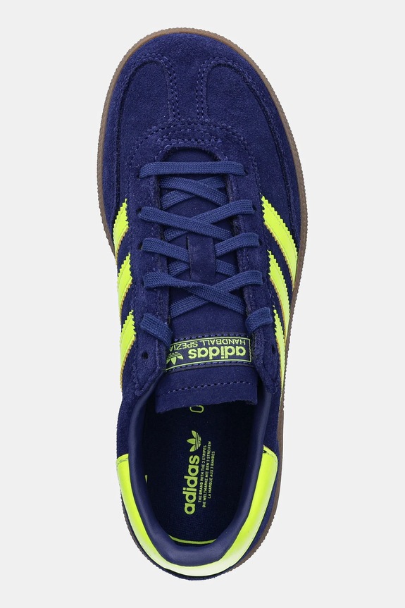Detské semišové tenisky adidas Originals HANDBALL SPEZIAL modrá JP8003