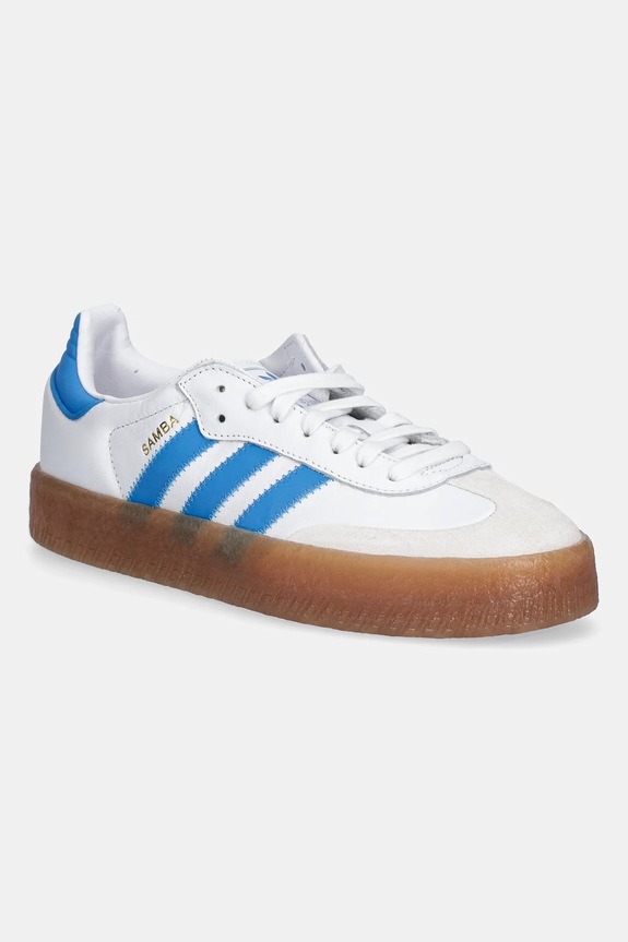 Detské tenisky adidas Originals SAMBAE usňová koža biela JQ1236