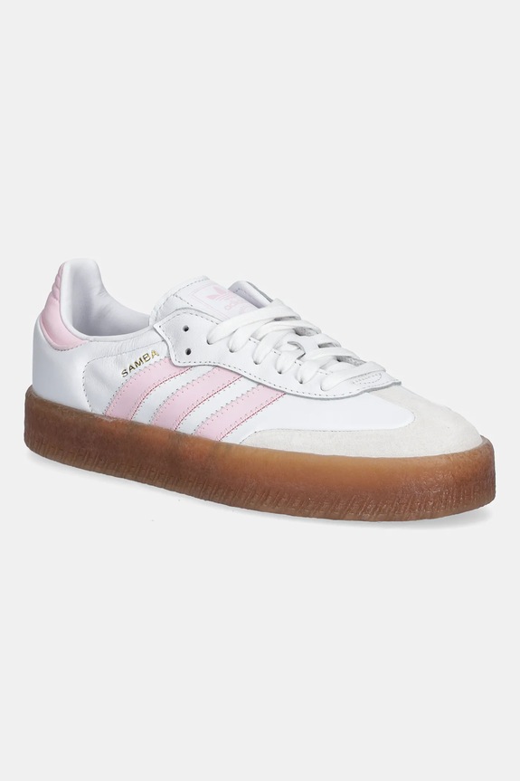 Dječje tenisice adidas Originals SAMBAE brušena koža bijela JQ1237
