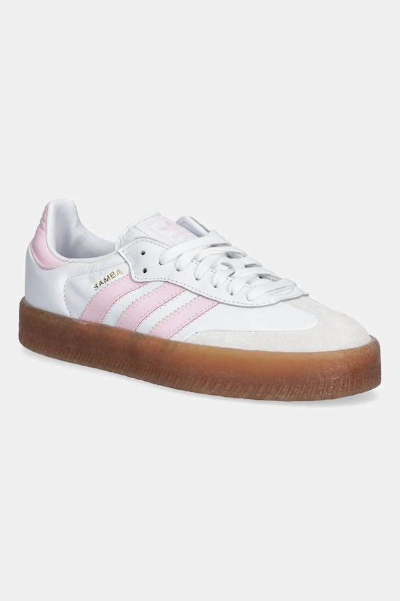 Dječje tenisice adidas Originals SAMBAE brušena koža bijela JQ1237
