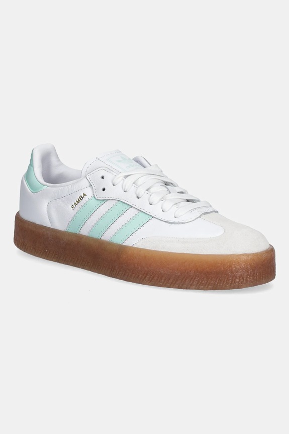 Dječje tenisice adidas Originals SAMBAE brušena koža bijela JQ1314
