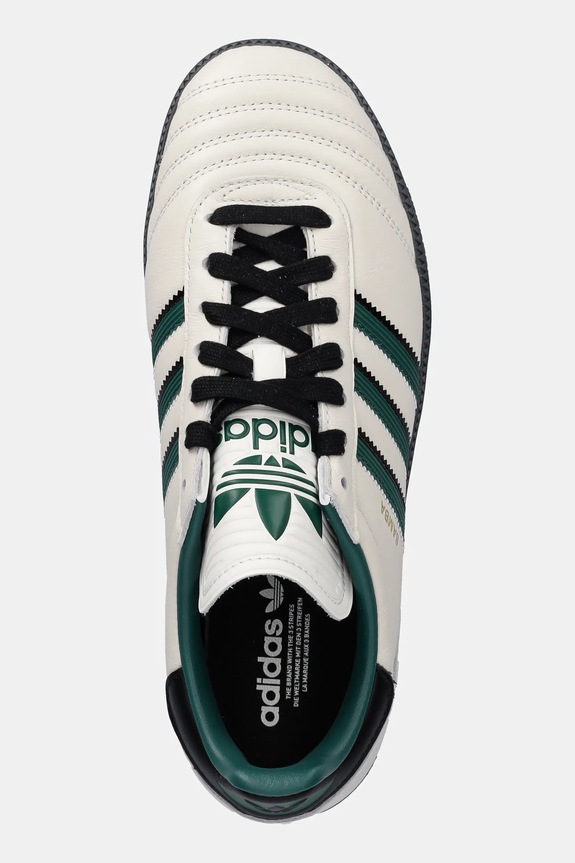 Usnjene superge adidas Originals SAMBA bež JQ1323