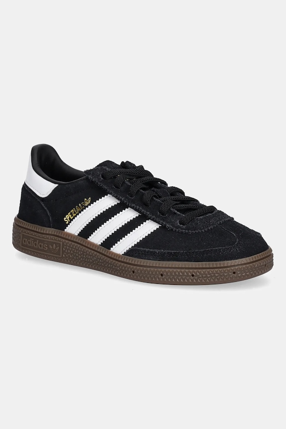 adidas Originals sneakers de piele întoarsă pentru copii HANDBALL SPEZIAL mic de statură negru JQ6382