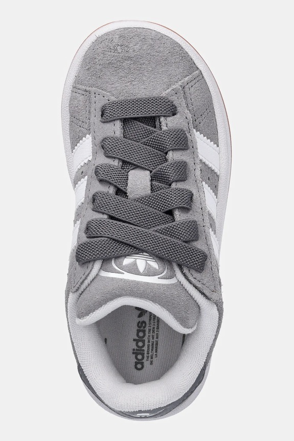 adidas Originals sneakers de piele întoarsă pentru copii CAMPUS 00s gri JQ6384