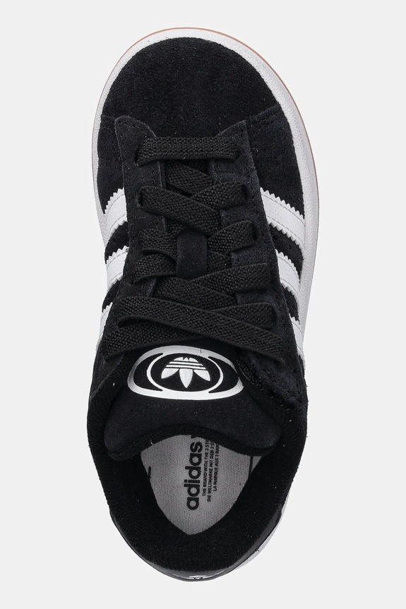Detské semišové tenisky adidas Originals CAMPUS 00s čierna JQ6386