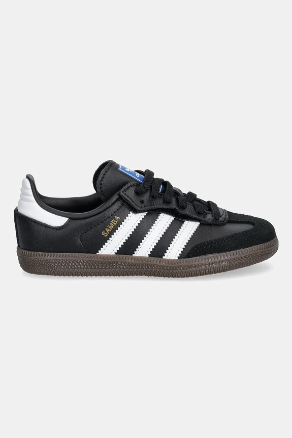 Παιδικά δερμάτινα sneakers adidas Originals SAMBA OG JQ6390 μαύρο SS26