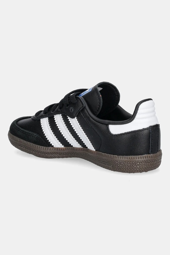 Αγορίστικα Παιδικά δερμάτινα sneakers adidas Originals SAMBA OG JQ6390 μαύρο