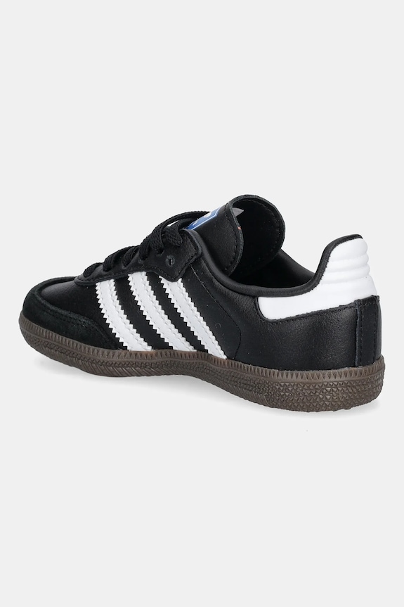 Αγορίστικα Παιδικά δερμάτινα sneakers adidas Originals SAMBA OG JQ6390 μαύρο