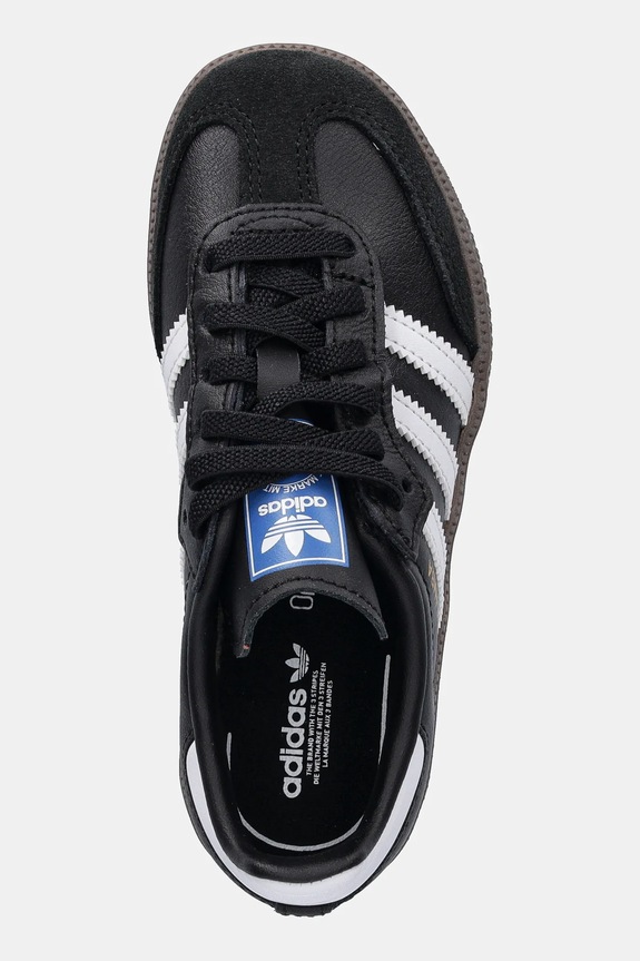 Παιδικά δερμάτινα sneakers adidas Originals SAMBA OG μαύρο JQ6390