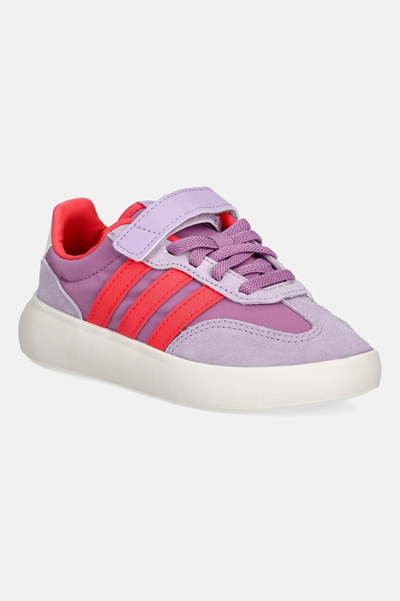 adidas sneakersy dziecięce BARREDA DECODE skóra zamszowa fioletowy JR0772