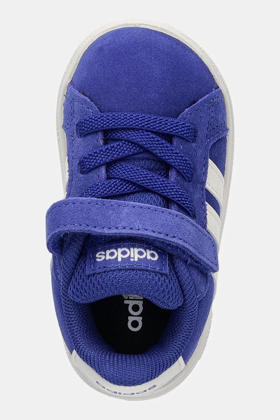 Detské semišové tenisky adidas GRAND COURT 00s modrá JR0780