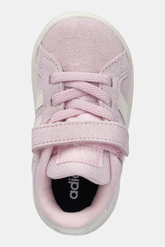 Detské semišové tenisky adidas GRAND COURT 00s ružová JR0781