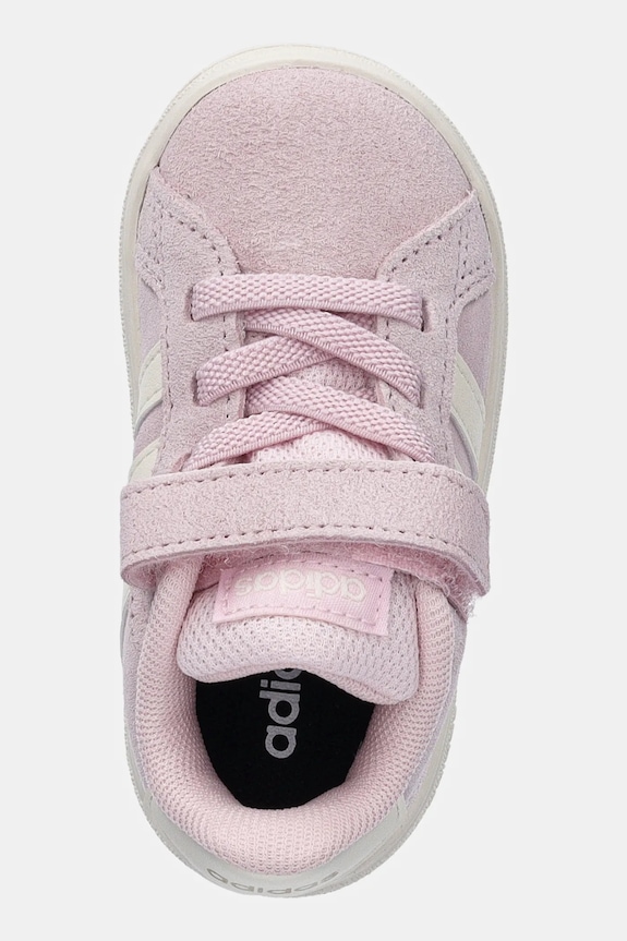 Detské semišové tenisky adidas GRAND COURT 00s ružová JR0781