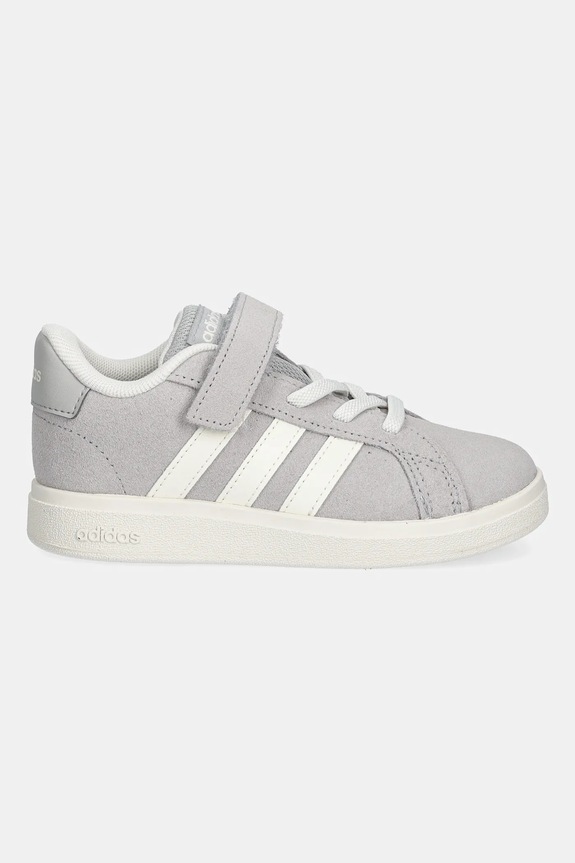 Detské semišové tenisky adidas GRAND COURT 00s JR0782 sivá AW25