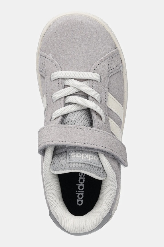 Detské semišové tenisky adidas GRAND COURT 00s sivá JR0782