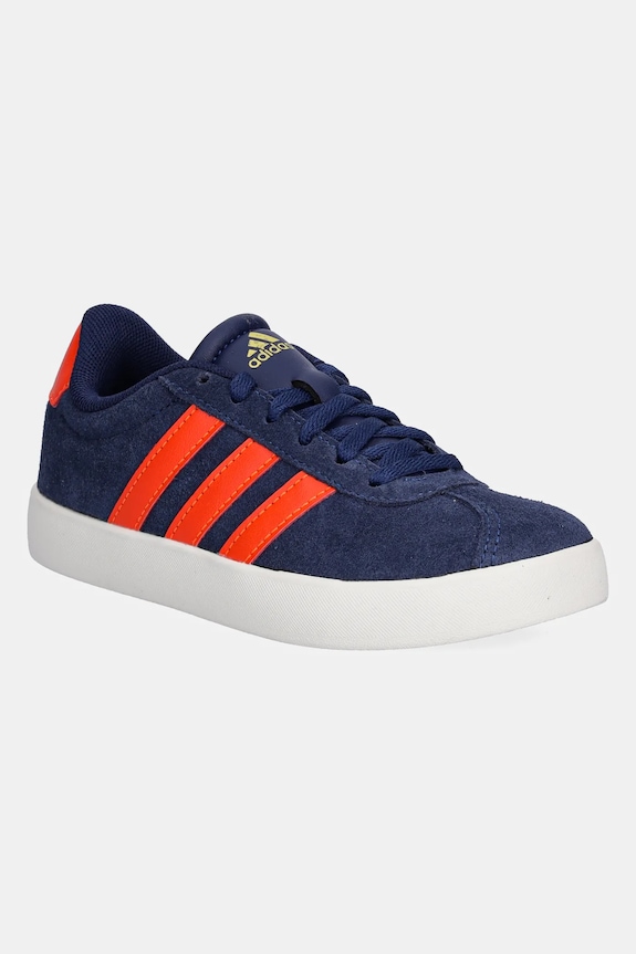 Detské tenisky adidas VL COURT 3.0 semišová koža tmavomodrá JR2213