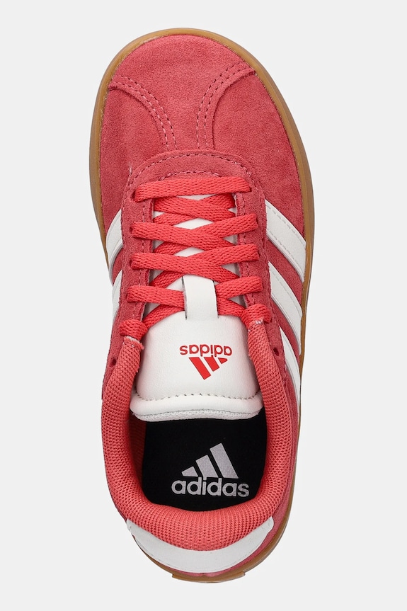 Detské semišové tenisky adidas VL COURT 3.0 ružová JR2214