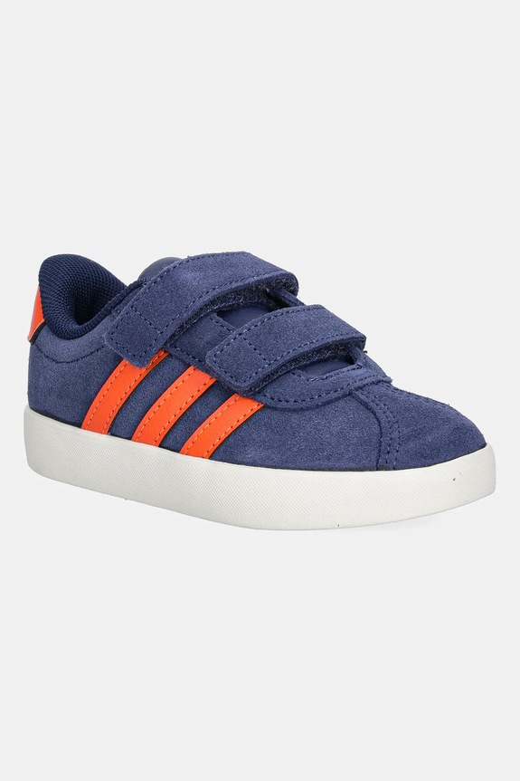 Παιδικά sneakers adidas VL COURT 3.0 απομίμηση λείου δέρματος σκούρο μπλε JR2217