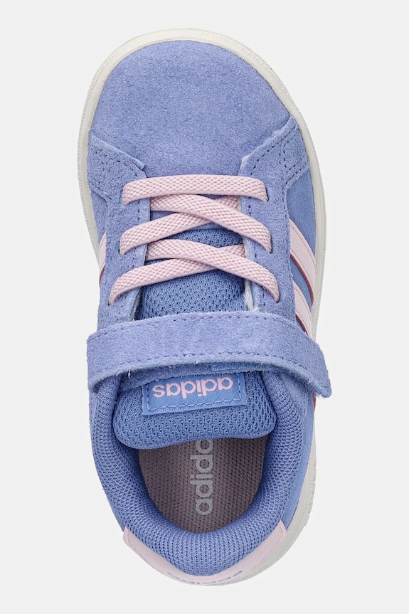 Detské semišové tenisky adidas GRAND COURT 00s modrá JR2230