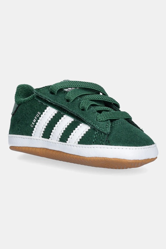 Παιδικά sneakers adidas Originals CAMPUS 00sRIB δέρμα σαμουά πράσινο JR5797