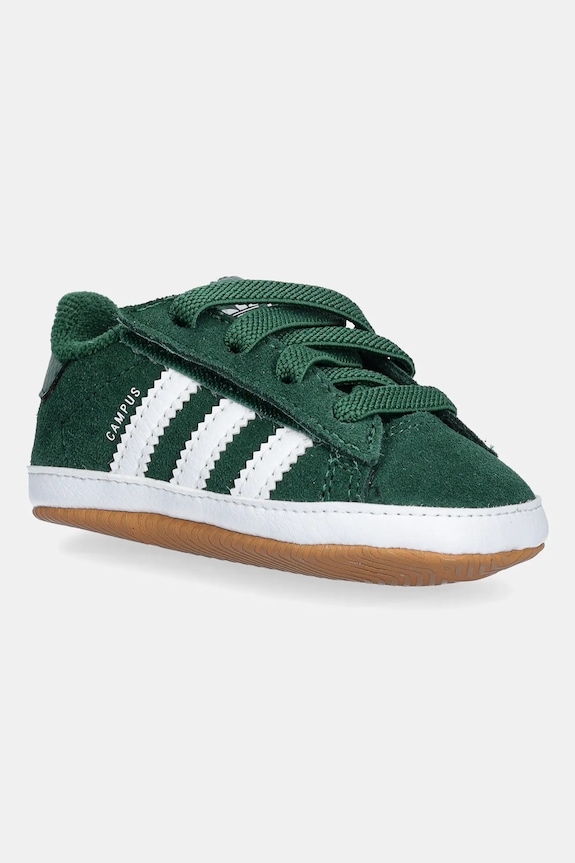 Παιδικά sneakers adidas Originals CAMPUS 00sRIB δέρμα σαμουά πράσινο JR5797