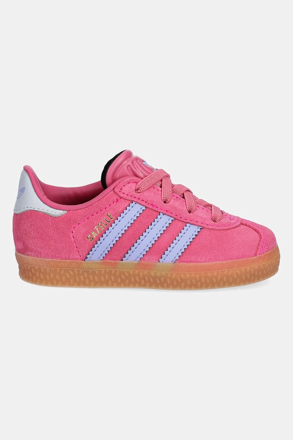 Detské semišové tenisky adidas Originals GAZELLE JR5938 ružová AW25