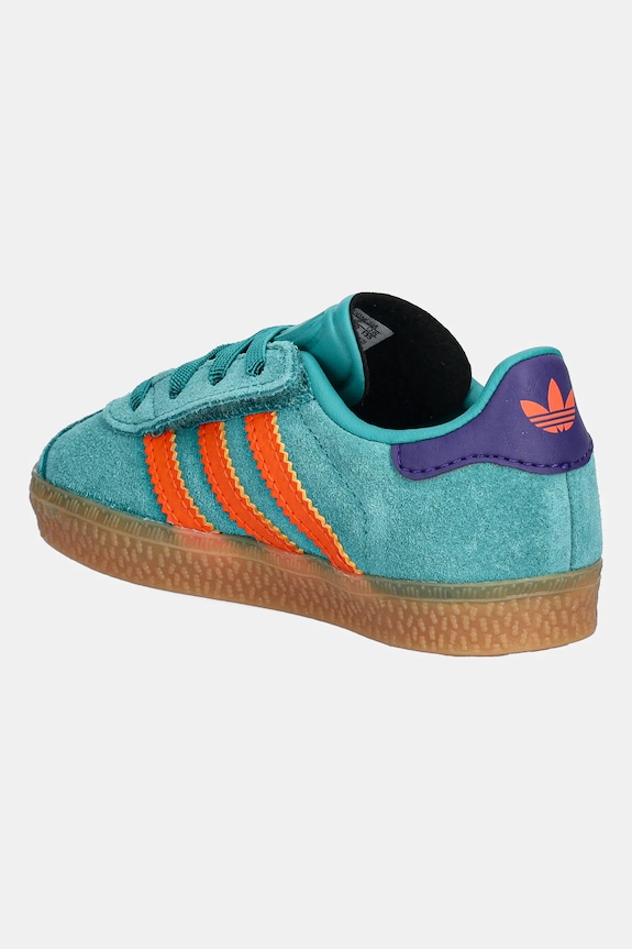 Chlapec Detské semišové tenisky adidas Originals GAZELLE JR5940 tyrkysová