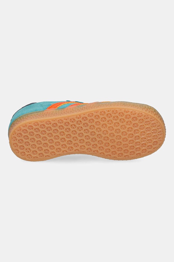 Detské semišové tenisky adidas Originals GAZELLE JR5940 tyrkysová