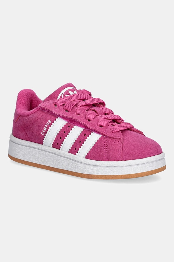 Detské semišové tenisky adidas Originals CAMPUS 00s nízky ružová JR7420