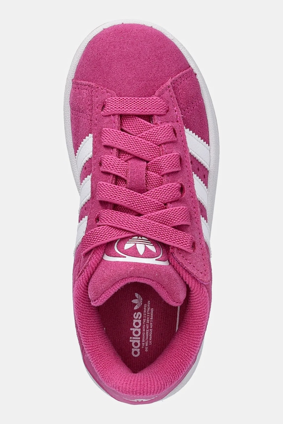 Detské semišové tenisky adidas Originals CAMPUS 00s ružová JR7420