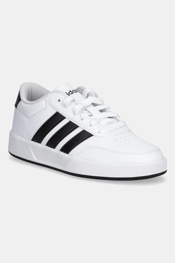 Dječje tenisice adidas BREAKNET 3.0 imitacija zrnate kože bijela JR8448