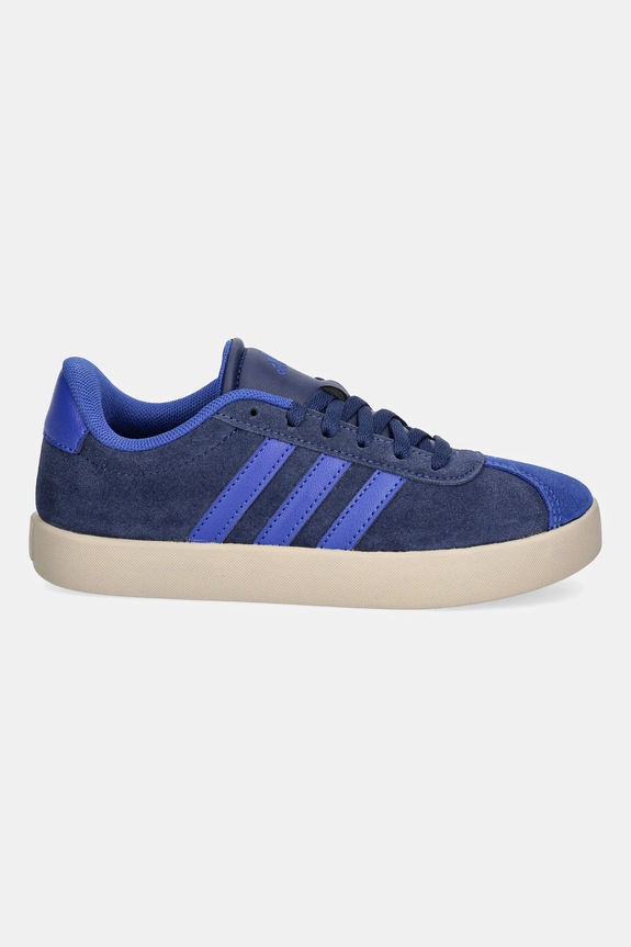 adidas sneakersy zamszowe dziecięce VL COURT 3.0 JS3489 granatowy AW25