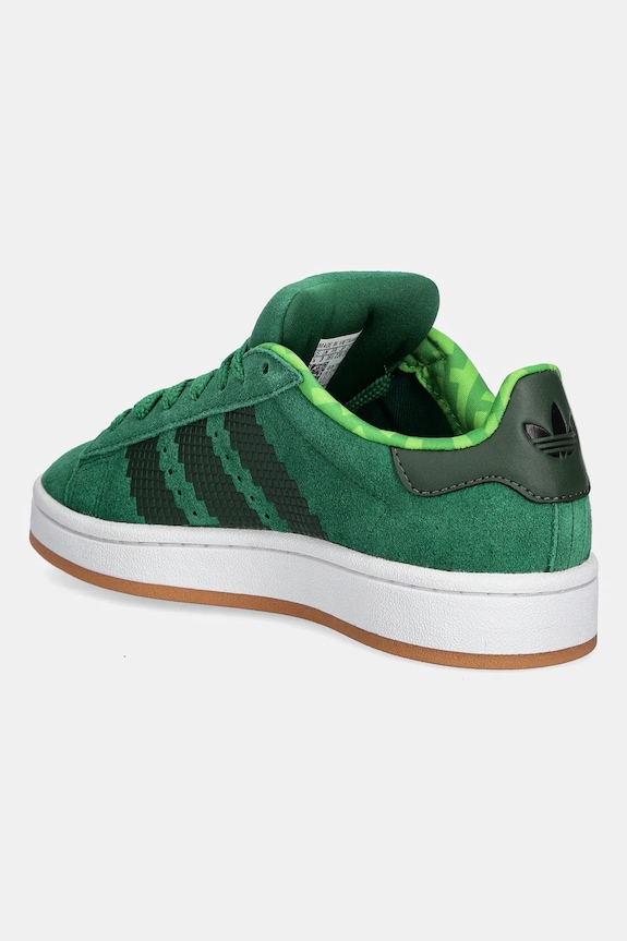 Хлопчик Дитячі замшеві кросівки adidas Originals CAMPUS 00s JS3778 зелений