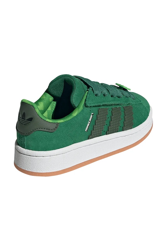Băieți adidas Originals sneakers de piele întoarsă pentru copii CAMPUS0s JS3788 verde