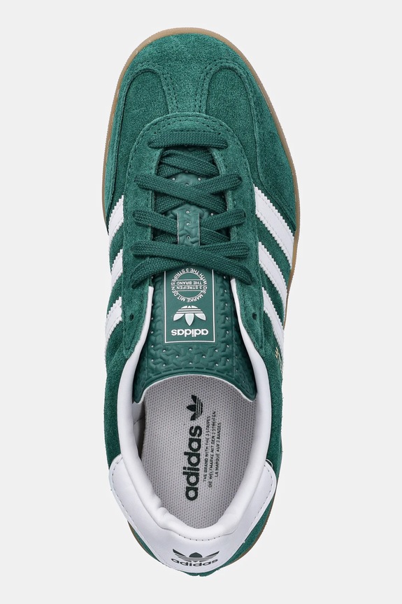 adidas Originals sneakers in camoscio per bambini GAZELLE INDOOR verde JS3800