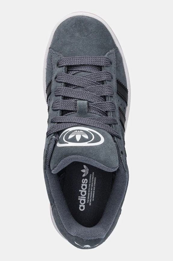 Detské semišové tenisky adidas Originals CAMPUS 00s sivá JS3845