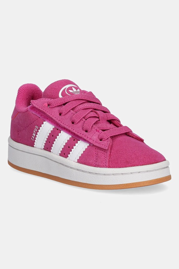 Detské tenisky adidas Originals CAMPUS 00s semišová koža ružová JS3853