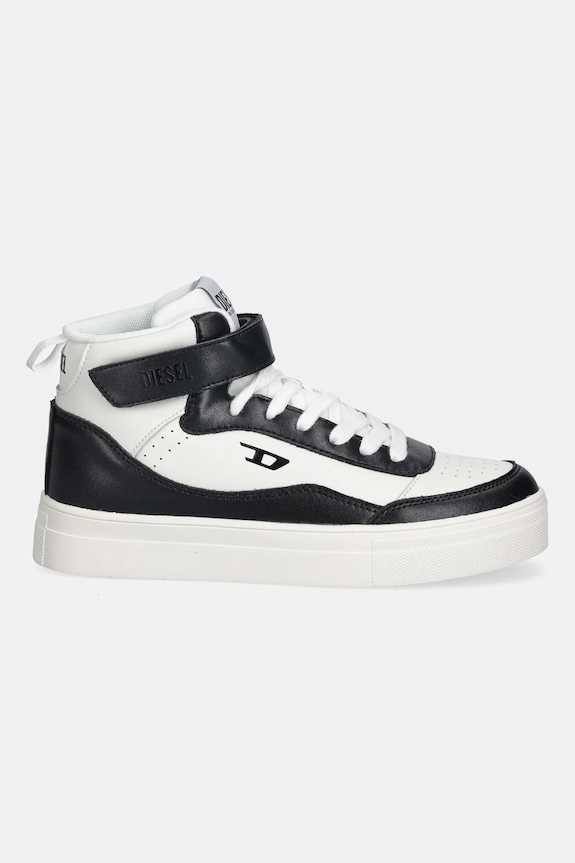 Детские кожаные кроссовки Diesel TRACKER-D S-TRACKER D SNEAKERS BC1039 чёрный AW25