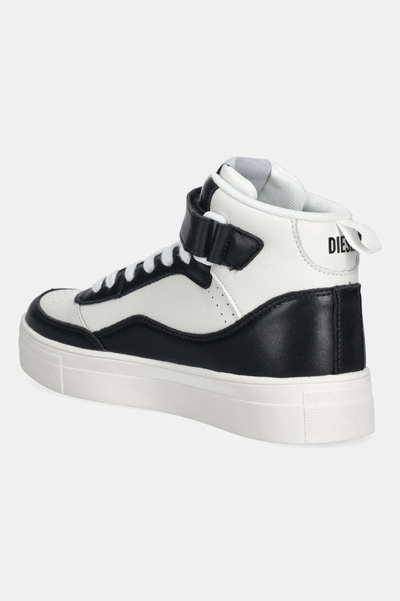 Мальчик Детские кожаные кроссовки Diesel TRACKER-D S-TRACKER D SNEAKERS BC1039 чёрный