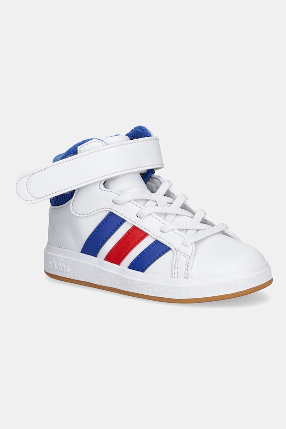Παιδικά sneakers adidas GRAND COURT MID συνθετικό λευκό JP8876