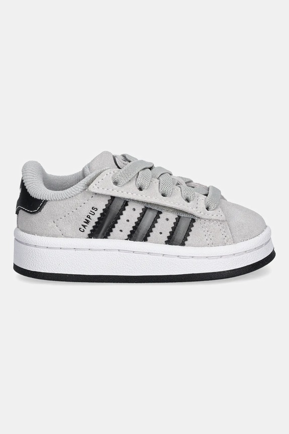 adidas Originals sneakers de piele întoarsă pentru copii CAMPUS0s JQ1763 gri AW25