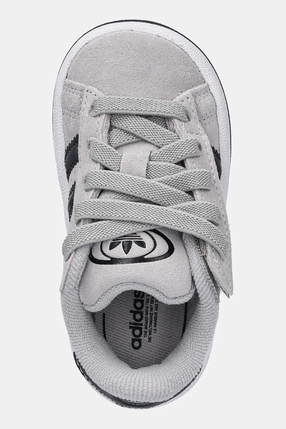 adidas Originals sneakers de piele întoarsă pentru copii CAMPUS0s gri JQ1763