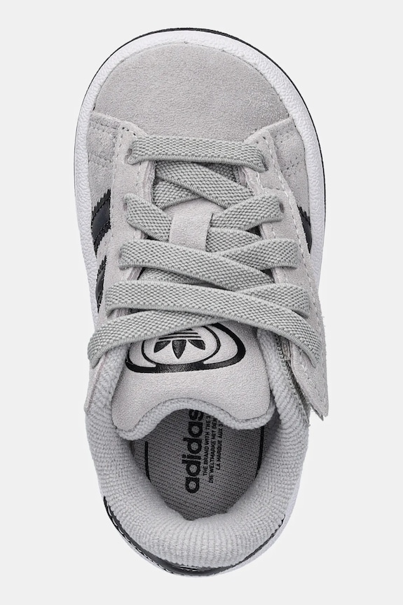 adidas Originals sneakers de piele întoarsă pentru copii CAMPUS0s gri JQ1763