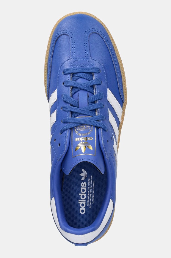 Παιδικά δερμάτινα sneakers adidas Originals SAMBA OG μπλε JQ2854