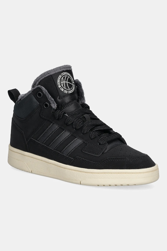 Detské tenisky adidas Originals RAPID COURT WINTERIZED textilný čierna JR1027
