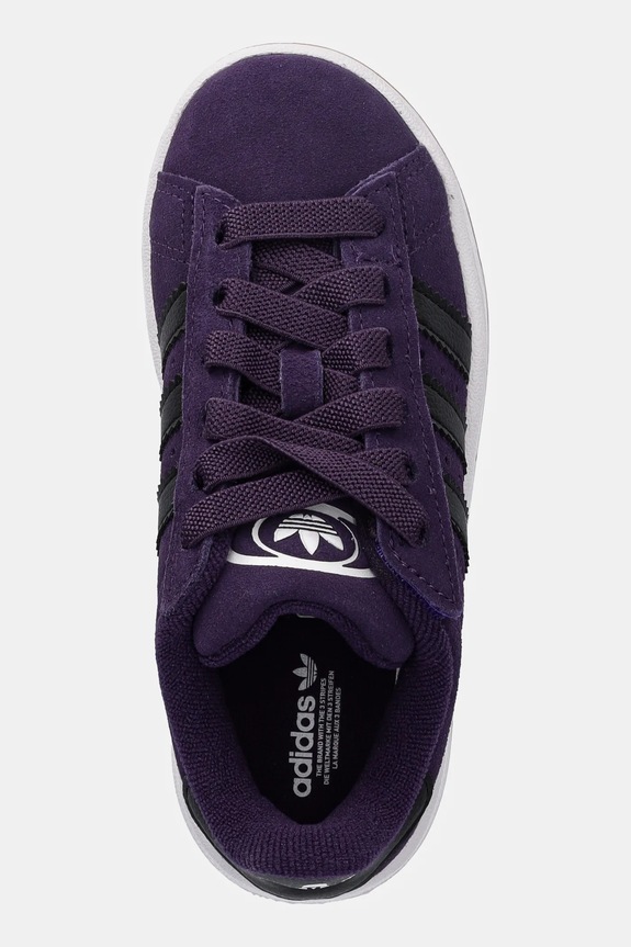 Detské semišové tenisky adidas Originals CAMPUS 00s fialová JR7422